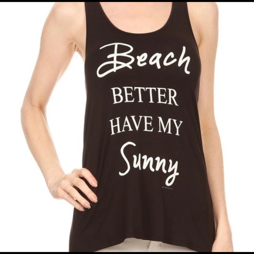 L⚡️5/$15 Beach Better Have My Sunny 😎 Tank